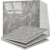 Vieshful 10pcs Self Adhesive Wall Tiles，30x30cm Stick on Wall Marble Tile, PVC Waterproof Shower Walls Panels, Back Splash Stick on Tiles for Kitchen Bathroom Livingroom