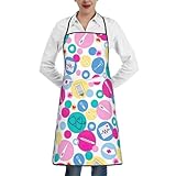 RRSZCC Cute Nurse Chef Aprons Kitchen Cooking Aprons For Women With 2 Pockets, Adjustable Bib Aprons, Water Oil Resistant