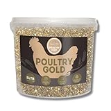 Copdock Mill Range Poultry Gold Feed 3.5kg / 5 Litre Tub – Food for Chickens and Adult and Laying, Ducks, Geese, Bantams – 100% Natural