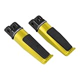 Motorcycle Footpegs Front Passenger Foot Pegs Replacement for Honda CB125R CB300R CB1000R CB650F CBF600 CBF100 CBR600F CBR250R CB650R CBR600 CBR100 CBR900 Foot Rests Pedal(gold)