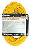 Coleman Cable Coleman Cable 01688 12/3 Insulated Outdoor Extension Cord with Lighted End, 5...