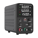 DC power supply (0-30V,0-5A) adjustable, switching power supplies, mini high precision 4-digit display with USB fast charging interface, variable lab bench power supply, output on/off/encoder knob