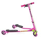Yvolution Fliker A1 Scooter for Kids Ages 4-7 Foldable, with Handbrake, Maximum Load 50kg, 3 wheels Toddler Scooter Suitable for Boys and Girls