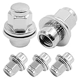 JUUDDENPARTS 20Pcs Carbon Steel Wheel Nuts Set, M12 X 1.5 Lug Nuts Replacement for Jaguar XF Series XK Series XKR Series F-Type S-Type X-Type XJ X350 X351 X358 (5)