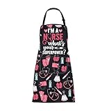 ENSIANTH Nurse Apron with Pockets I'm A Nurse What's Your Superpower Cooking Kitchen Chef Housewarming Apron with Pockets (24109 Nurse Apron)