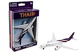 Herpa Aviation Toy Single Airplane Thai Airways, Model Plane Toy, Small Ladder, Collect, Play, Miniature Metal - Games for Children from 3 Years
