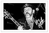 Lemmy Kilmister - Motorhead Signed 12x8 Inch Photo Print Pre Printed Signature Autograph Gift Art Work, Wall Art
