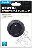 Simply EFC01 Emergency Fuel Cap Universal Flexible Material for All Cars & Vans, Screw Head Easy to Fit Petrol Diesel Simple Push and Pull Action Reusable