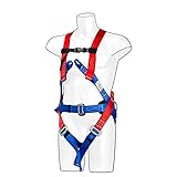 Portwest 3 Point Comfort Harness, Size: One Size, Colour: Red, FP17RER