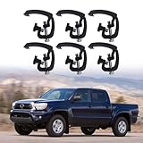 Set of 6 Truck Bed Clamps for Truck Topper/Cap/Camper Shell compatible with Toyota Tacoma '05 and Newer with Bed Rail System