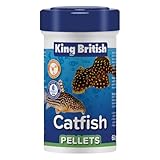 King British – Catfish Pellets 60g – Multi-Vitamin Complete Sinking Food for Catfish & Other Bottom-Feeding Tropical Fish – Clear Water Formula –Natural ingredients – Support A Healthy Immune System
