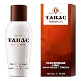 Tabac Original Men's Pre-Electric Shave Lotion 150ml - Enhances Electric Shaving with Classic Scent
