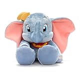 Disney Store Official Dumbo Big Feet Plush, 44cm/17”, Large Soft Toy, Cuddly Grey Elephant Plush, Stuffed Toy, Suitable for 0+