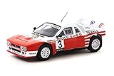 Tarmac Works 1/64 Lancia 037 Rally 1985 Winner Tarmac Lancia Rally Van Haspengouw Mini Car