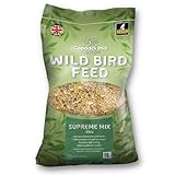 Copdock Mill Wild Bird Seed Supreme Mix 20kg – All Year-Round Bird Food – 100% Natural Ingredients Including Peanuts for Wild Birds – Suitable for All Wild Bird Species
