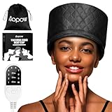 Hair Cap Treatment Steamer for Deep Conditioning - Upgraded Thermal Hot Head Heat Hat Electric for Afro Hair Spa Care Home Use with 10 Level Heats Up Quickly, Heating Caps for Hair Treatment