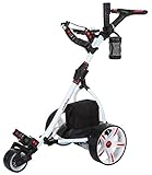 Caddymatic V2 Electric Golf Trolley/Cart With 36 Hole battery With Auto-Distance Functionality White