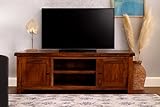 Oak and Pine Online Classically Modern Dark Wood Valencia Solid Sheesham Rosewood Flatscreen Plasma Wide Tv Bench/Cabinet/Stand/Unit Living Room Furniture