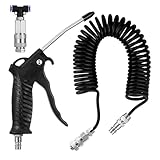 Fippy Truck Air Duster Gun with 5 Metre Recoil Hose Blow Dust Gun Heavy Duty Air Gun Cleaning Kit for Lorry Truck Car