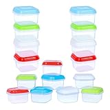 ARSUK Baby Food Storage Containers 120ml - Reusable Small Freezer Jars with Leak Proof Lids - Travel Friendly Baby Weaning Snack Pots - Dishwasher, Freezer & Microwave Safe, BPA Free (Pack of 16)