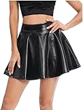 Prime fashions Metallic Girls Kids Foil Dance Skirt Ballet Skating -Gymnastics – Modern and Stylish – Multi-Purpose (9-10 Years, Black)