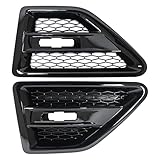 HouYeen Pair Front Left and Right Gloss Black Side Wing Air Intake Grille Vents for Land Ro-ver Freelander 2 LR2 L359
