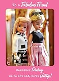 Sindy FABULOUS FRIEND BIRTHDAY CARD ' We're Not old, We're 'Vintage'