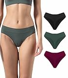 Risalti Thongs For Women Multipack Microfibre 3 Pack - Womens Thongs Seamless, Underwear Women, Women's Knickers, Softer than Cotton Thongs, Pants For Women, Women's Lingerie Sets - Made in Italy