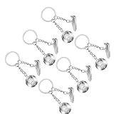 THINCAN Dynamic Football Player Keychain Zincs Alloy Keyring Soccer Shoe Pendant Holder Sports Enthusiast Gift Accessory Zinc Alloy Keychain