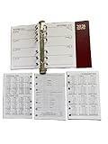 Week to View Diary Inserts 2026 Suitable for middle size Agenda 103x148mm (64 Pages) New Improved Model (Tellon) New Model