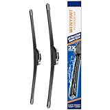 24" + 24" Replacement For Dodge Ram 1500 2500 3500 2008 2007 2006 2005 2004 2003 2002 and new Ram 1,2,3500 2022-2020 +More Front Windshield Wiper Blade Original Equipment J/U Hook Blades 2 Pack