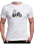 Bonneville Stormtrooper Men's T-Shirt Cafe Racer Bike British Motorbike Gift for Men Husband dad Brother Boyfriend t Shirt Tshirt Salt Flats (Medium, White)