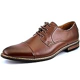 DREAM PAIRS Men's Formal Lace Up Dress Shoes Derbys PRINCE-06 Dark Brown Size 11 US/ 10 UK