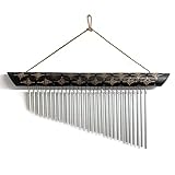 Large fair trade 30 note musical Wind Chimes made in Bali | Suitable for use Indoors or garden | 60cm long | Memorial Wind Chimes | Windchimes decorations for Garden home patio porch