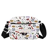 FOTAP Mary Popp Crossbody Bag Supercalifragilistic Umbrella Poppins Shoulder Bag Broadway Musical Gift Mary Movie Messenger Bag (SUPER HB CB)