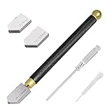 iJiZuo Glass Cutter Kit - Professional 2mm-20mm Cutting Head, Oil Feed Carbide Tip for Glass, Tiles, Mirror, Mosaic