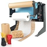 XRSMOU Honeycomb Packing Paper Roll Dispenser,Wrapping Holder,with Sliding Cutter,Adjustable Stretch,for Breakables Packing