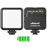 ULANZI VL49 Camera Light, Led Video Light Dimmable with 2000 mAh Battery, Portable Light Photography Rechargeable, Brightness Adjustable for Youtube,Studio,Livestreaming,DSRL,Camcorder Shooting