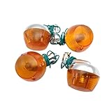 YNGHWU Motorcycle indicator light Motorcycle Signal Turning Lights For Jialing C50C C70 CD70 ST70 CT90 JH70 Indicator Flasher Winker Turn Signals Lights(4Pcs Aluminum)