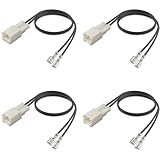 4 Pcs 72-8109 Speaker Harness,Thicker Longer Professional Speaker Wire Harness Connector Replacement,Car Door Audio Cable Adapter Plug for Toyota Camry RAV4 Avalon Tacoma Corolla Lexus IS ES RX