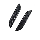 Hood Cover Trim For Peugeot 206 207 Car Bonnet Hood Scoop Decoration Cover Fender Car Exhaust Intake Intake Vent Trim Side Sticker Accessories(Black)