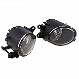 Riloer 1 Pcs Car Front Left/Right Bumper Fog Light, H11 12V 55W Car Fog Light Compatible with 2001-2008 Au-di A4 B6/A4 B7/A4 Qua-ttro, 8E0941699B(left) 8E0941700B(right)
