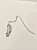 Pattern bookmark with cord with a Austin Princess Vanden Plas 1300 3D pewter effect emblem ref12