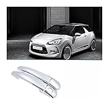 KLAUER for Citroen DS3 DS 3 2009~2019 Chrome Side Door Handle Cover Trim Car Accessories Sticker Catch Auto Styling 2018