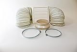 3 Metre Extension Hose And White Outlet Flap To Fit Portable Air Conditioner Connects Easily To Your Existing Vent Pipe