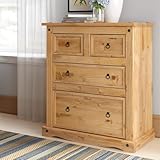 Mews Corona Chest of Drawers 4 Drawer Solid Pine Wood