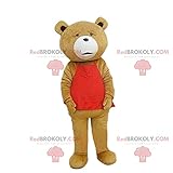 REDBROKOLY Mascot of the famous bear Ted in the film of the same name