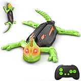 Kssvzz Wall Crawler Gecko with LED Eyes, 360° Rotation RC Robot Lizard for Kids, Climbs up Walls Climbing Chameleon for Prank Toys & Games, Birthday Xmas Gifts Presents Toys for Boys Age 3 4 5 6 7 8+