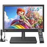 ZOSHING 12.5inch TV,Small tv with freeview Digital t2 Tuner-Headphone & HDMI & USB Ports and DC-12V in,for Mini Bedroom,Kitchen,Caravan
