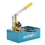 KATSU Pipeline Pressure Test Pump, Manual Hand Power Hydraulic 5L 0-50Bar Leakage Tester for Water Pipe System Installation Inspection 318927